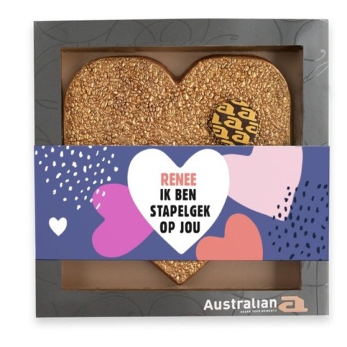Australian Heart | Milk Gold | Crazy about you with your own name | 220g